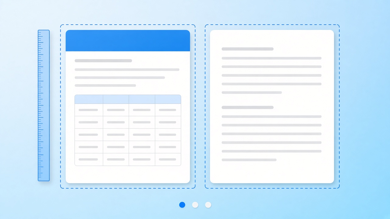 Two A4 pages with guide lines