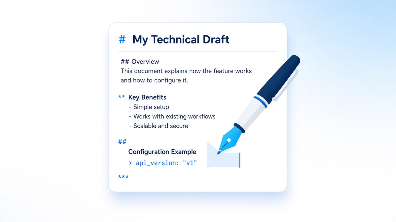 pdf to md for technical writing